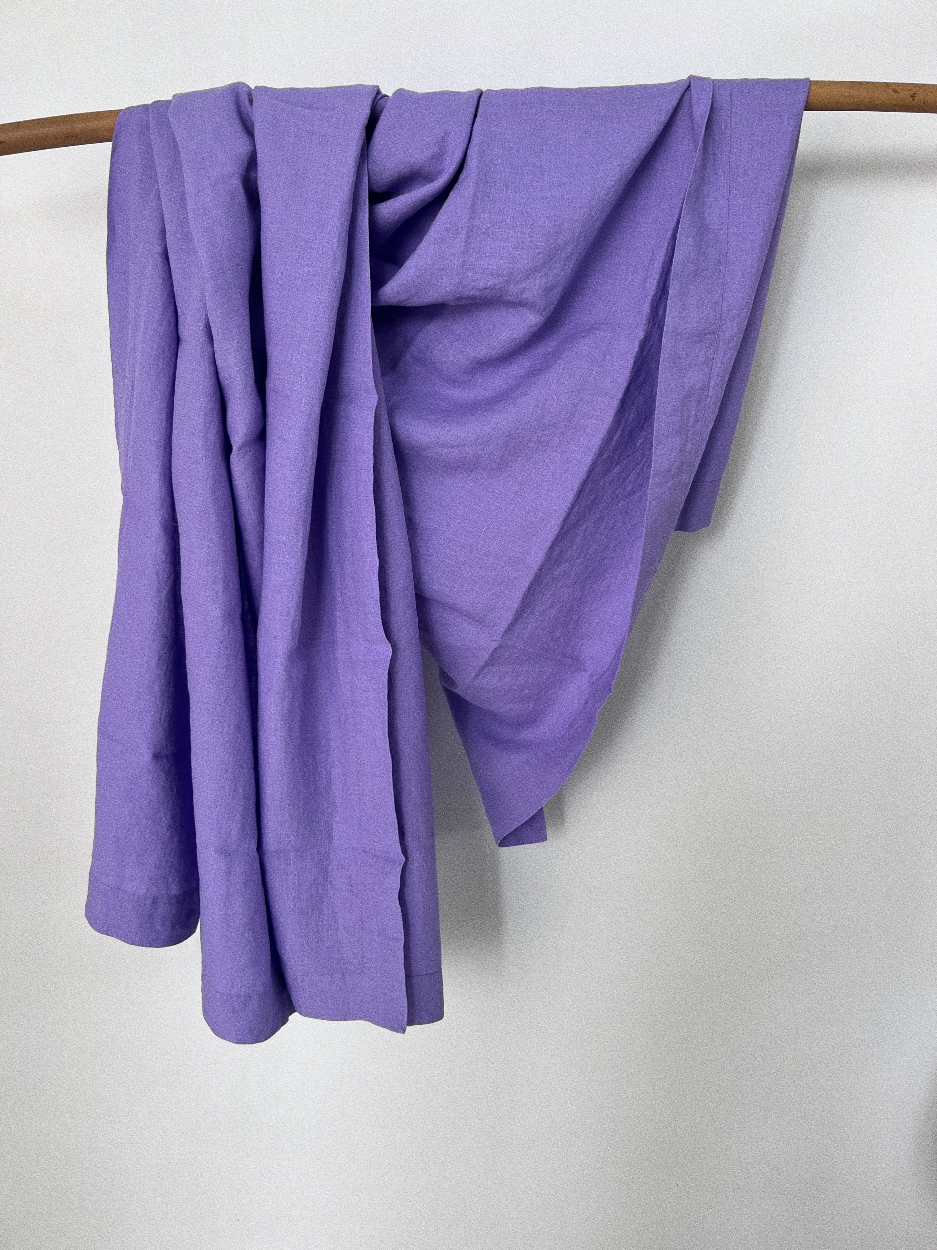 throw . lavender linen