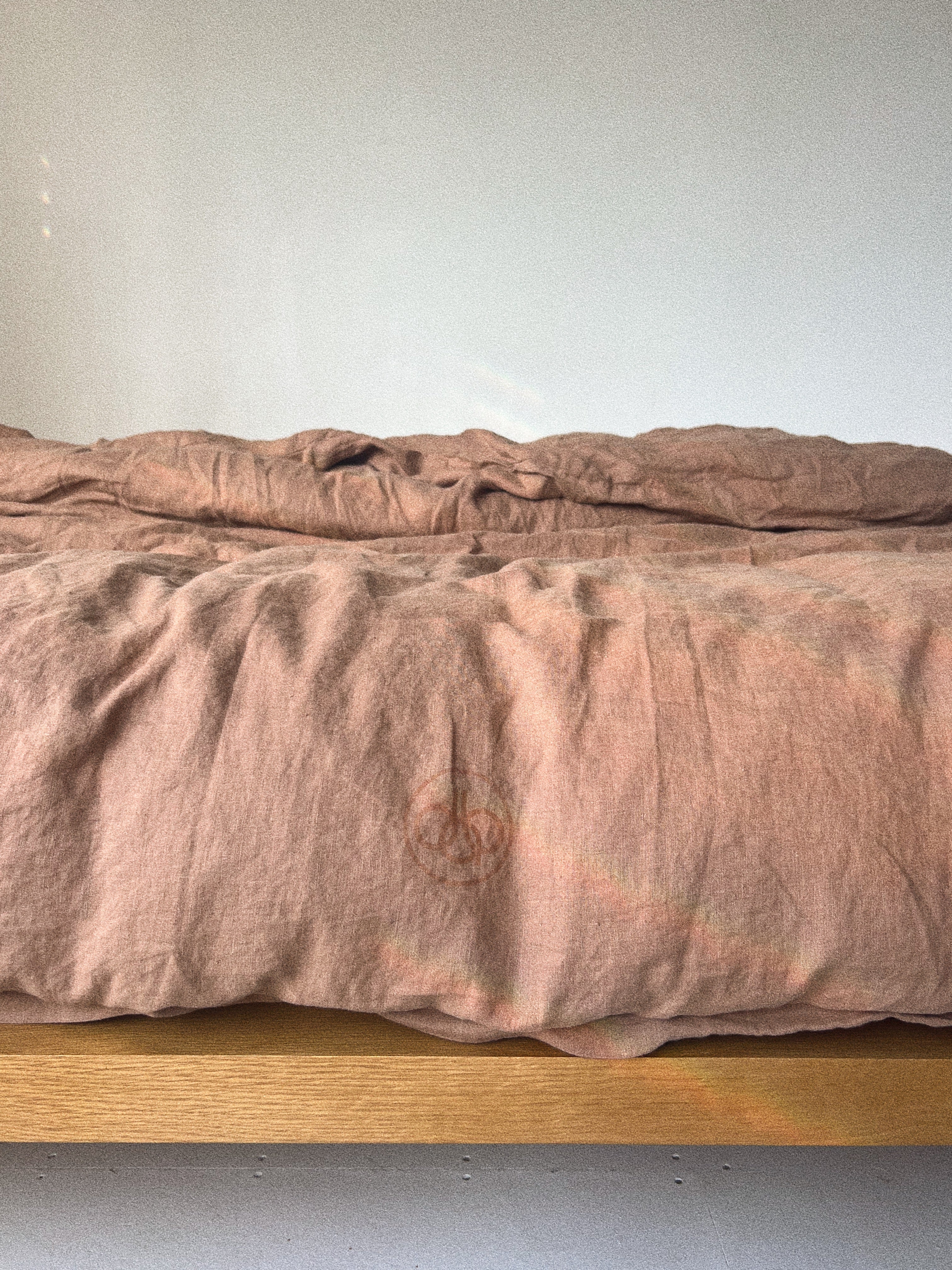 duvet cover .cocoa linen