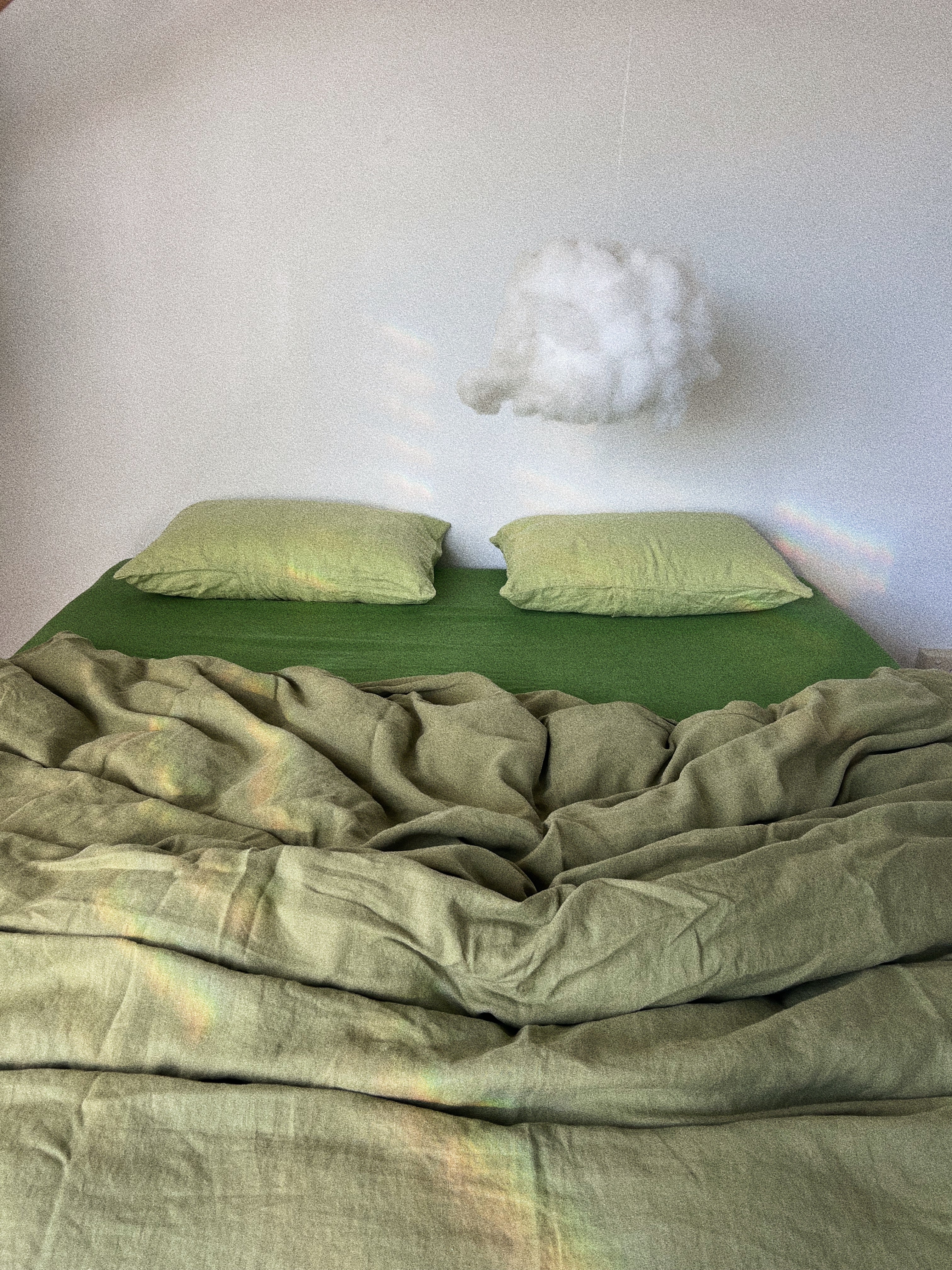 duvet cover .moss linen