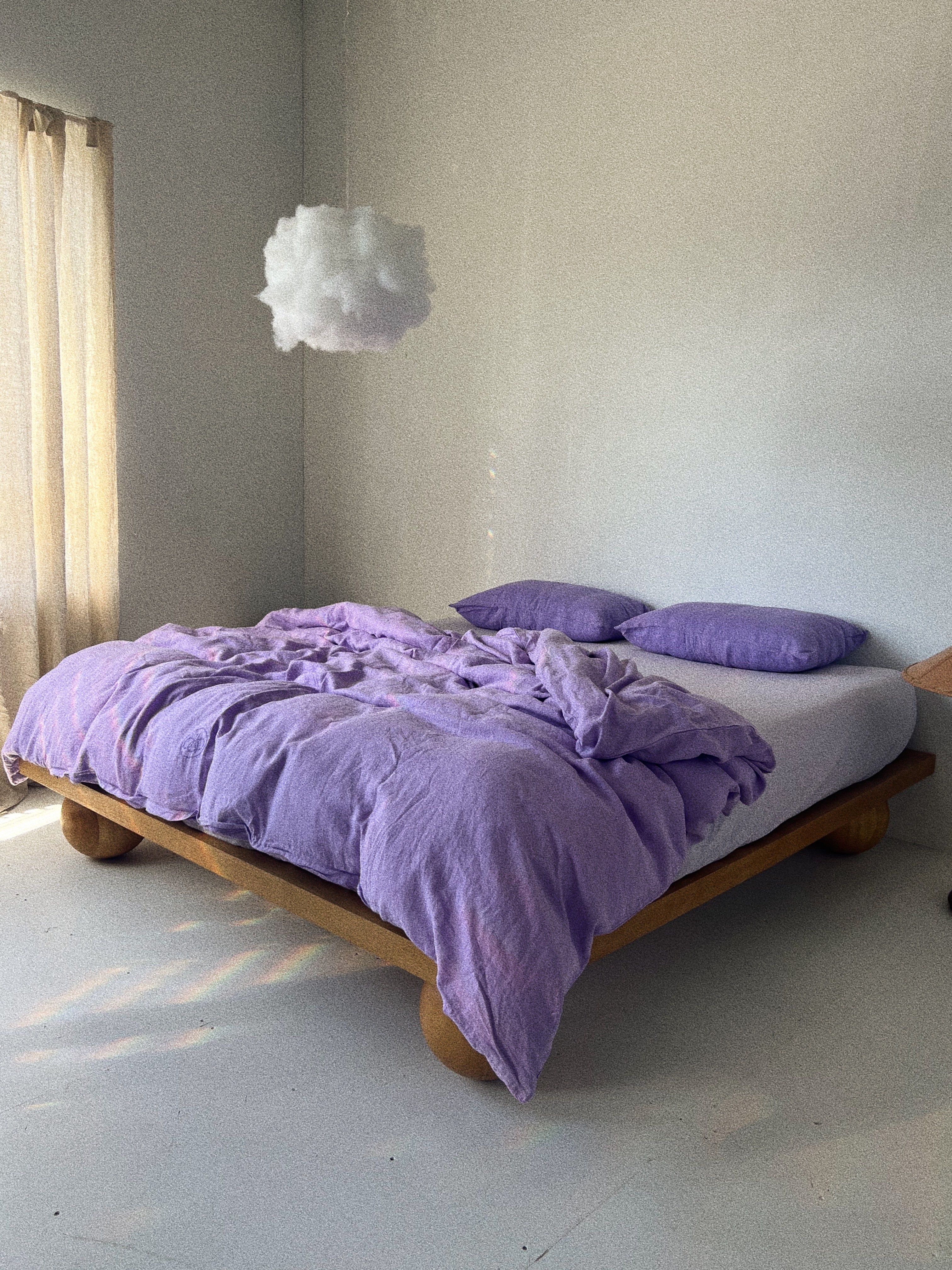 duvet cover .jacaranda linen