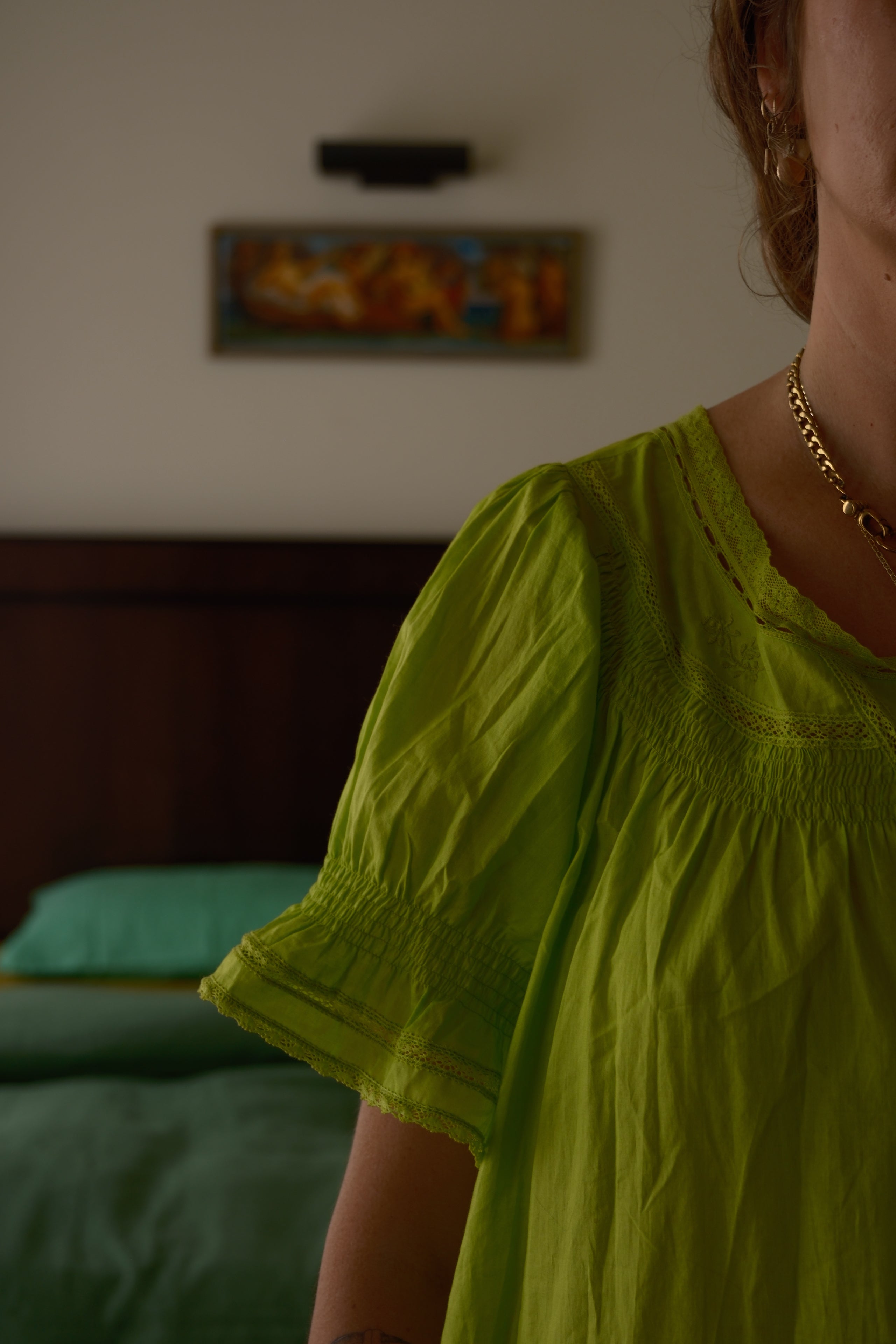 Celine Dress Acid Green