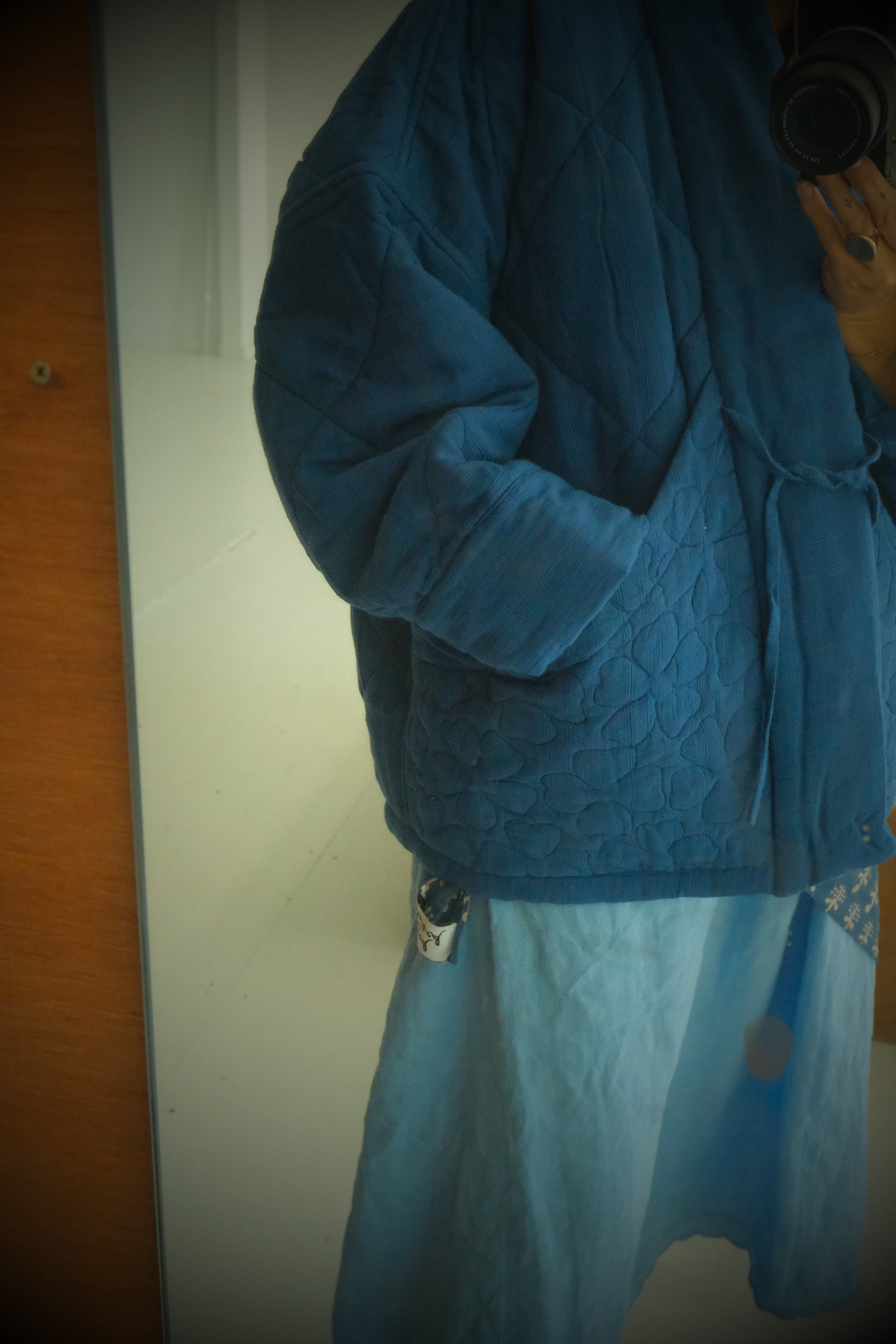 Duvet Quilted Jacket . Ink