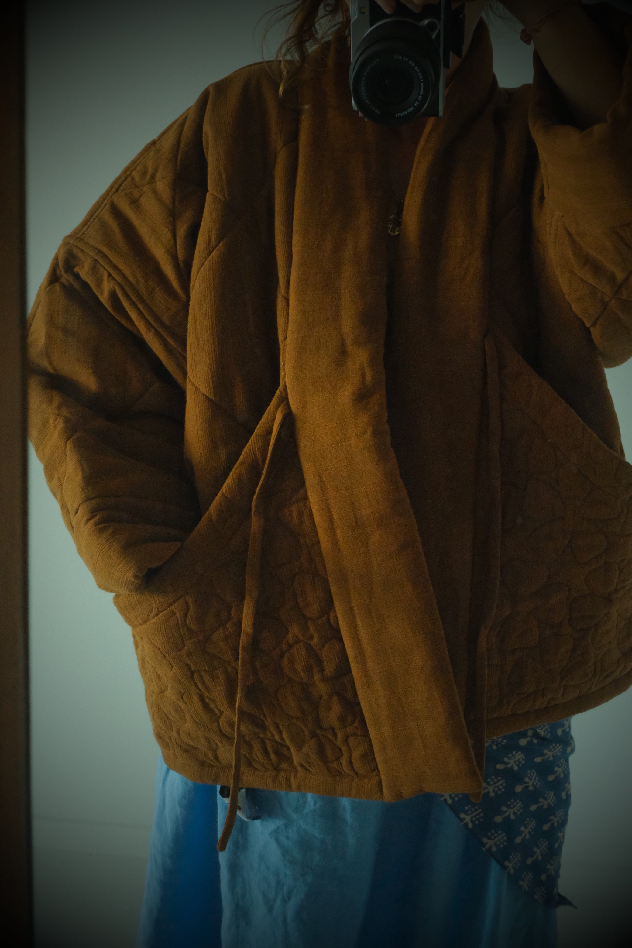 Duvet Quilted Jacket . Espresso