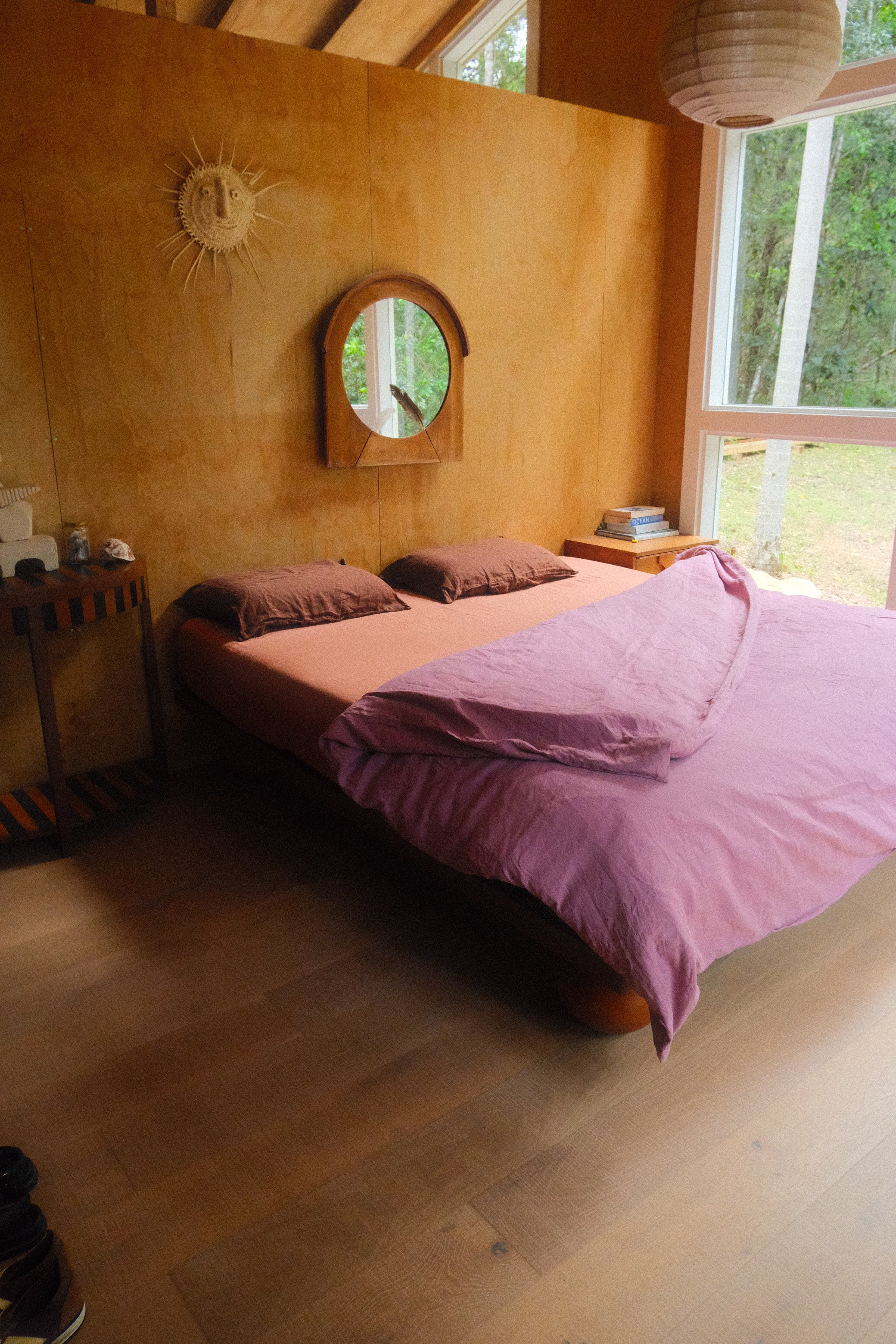 duvet cover . grape linen