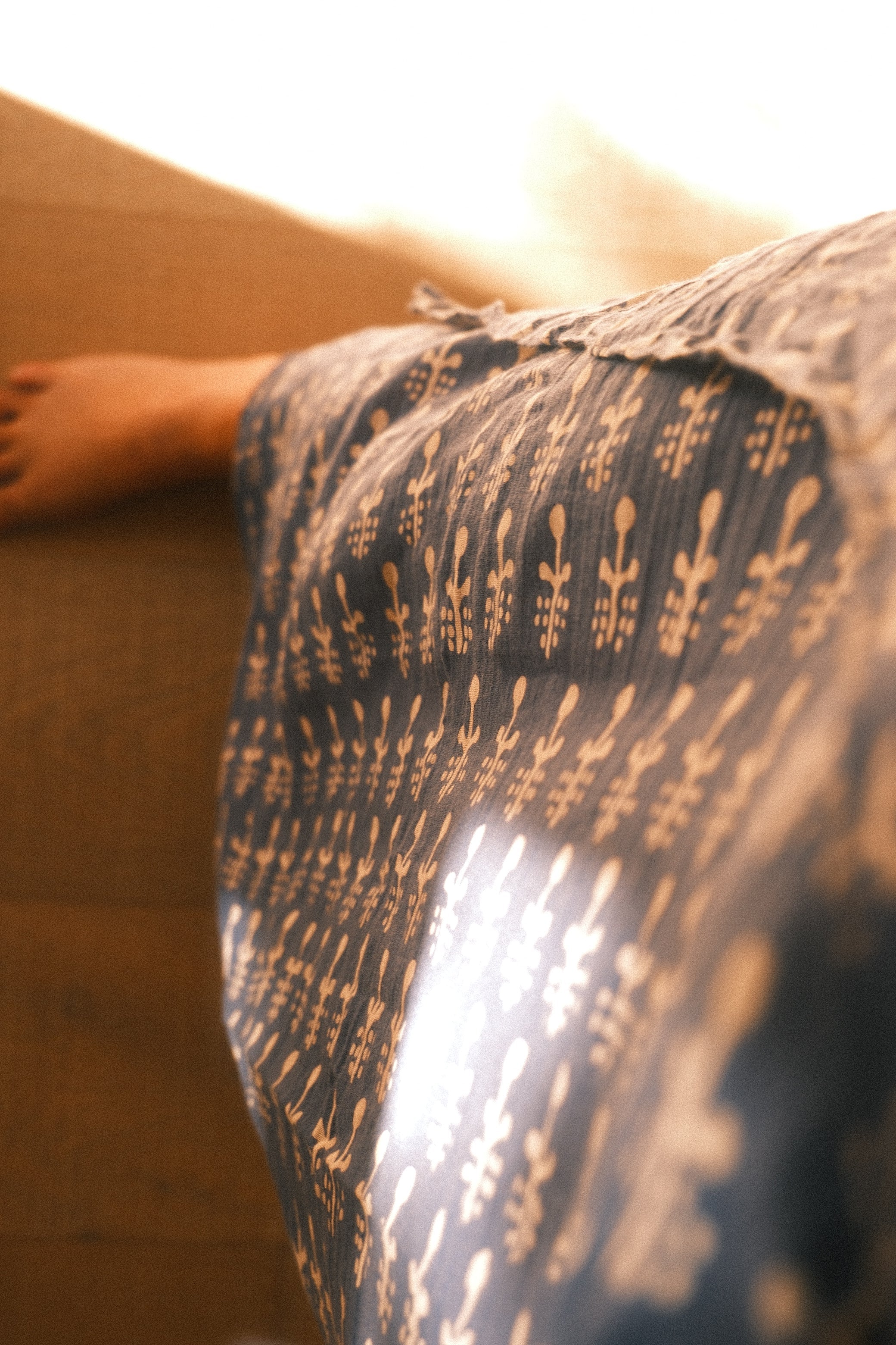 Sarong. Indigo Batik Plant