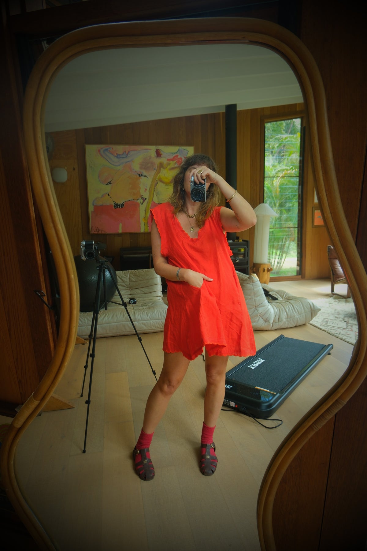 French Heritage Short Slip. Red