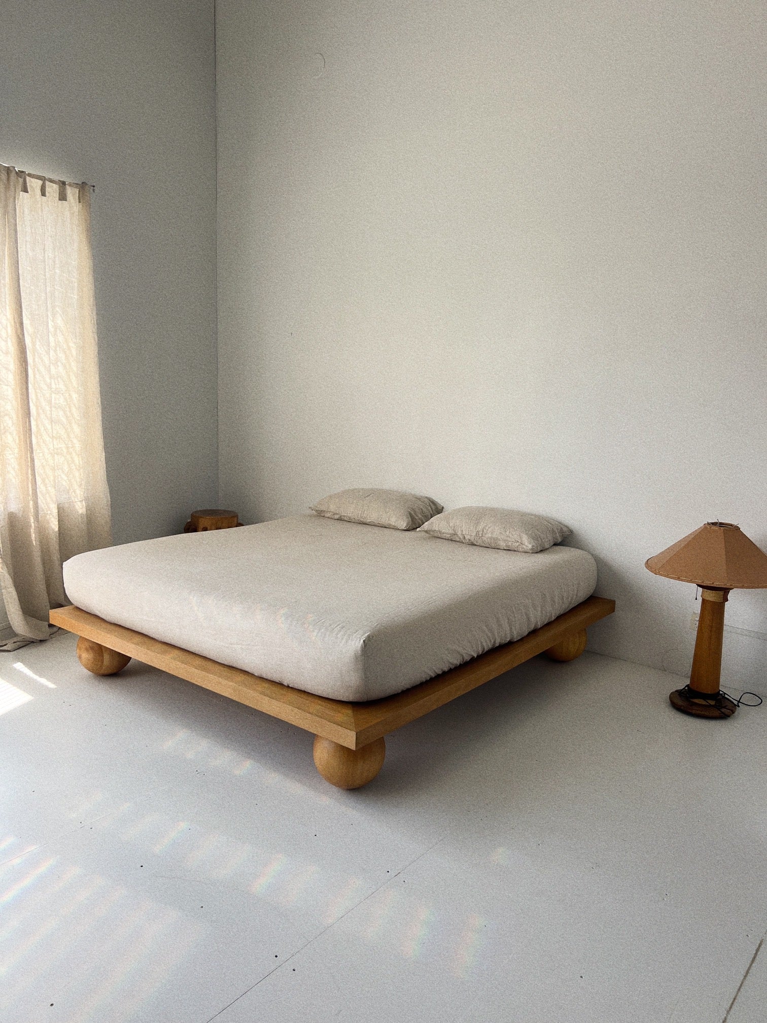 complete bed set . natural linen