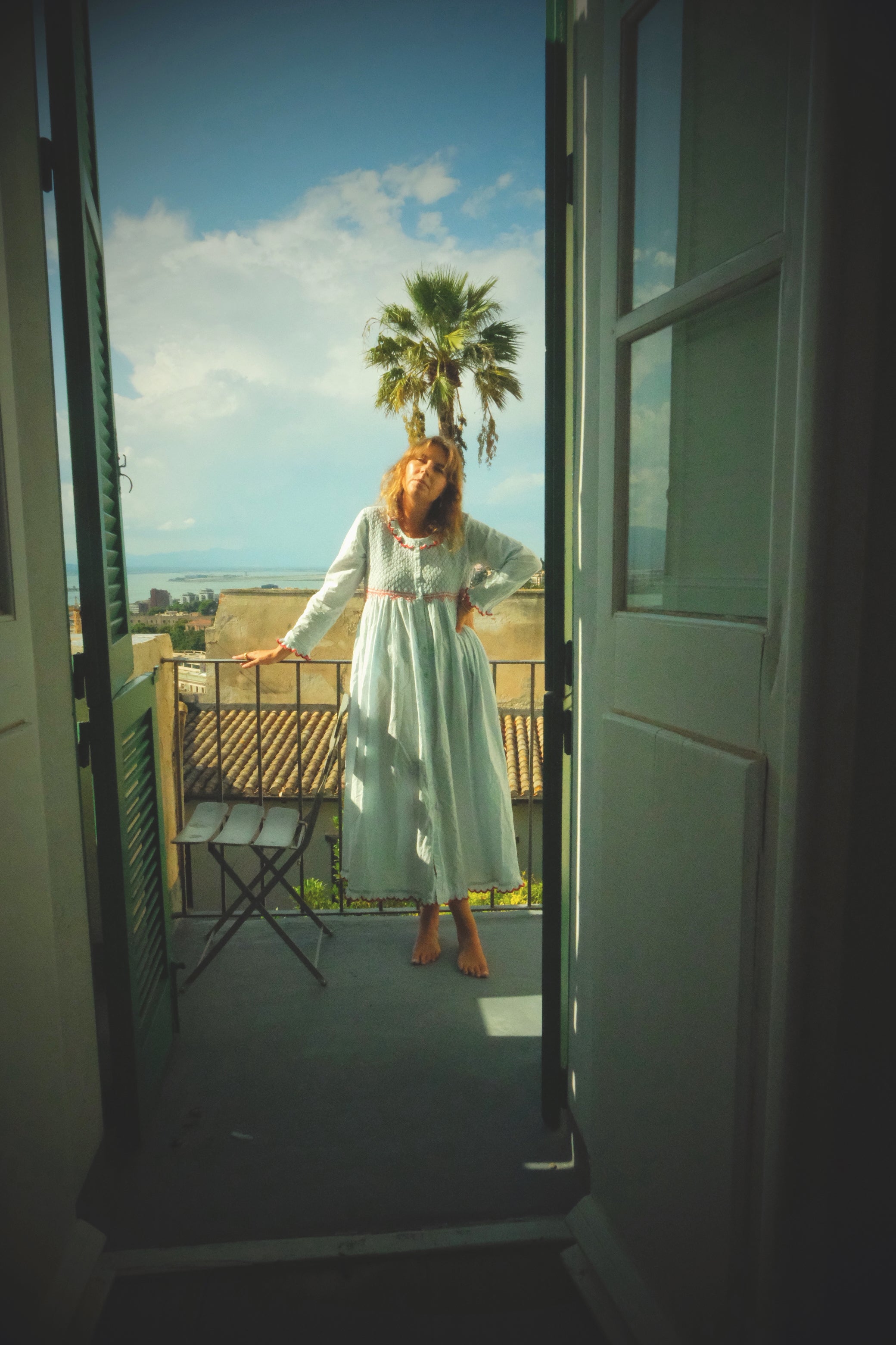 Juliette Dress Blue / Red