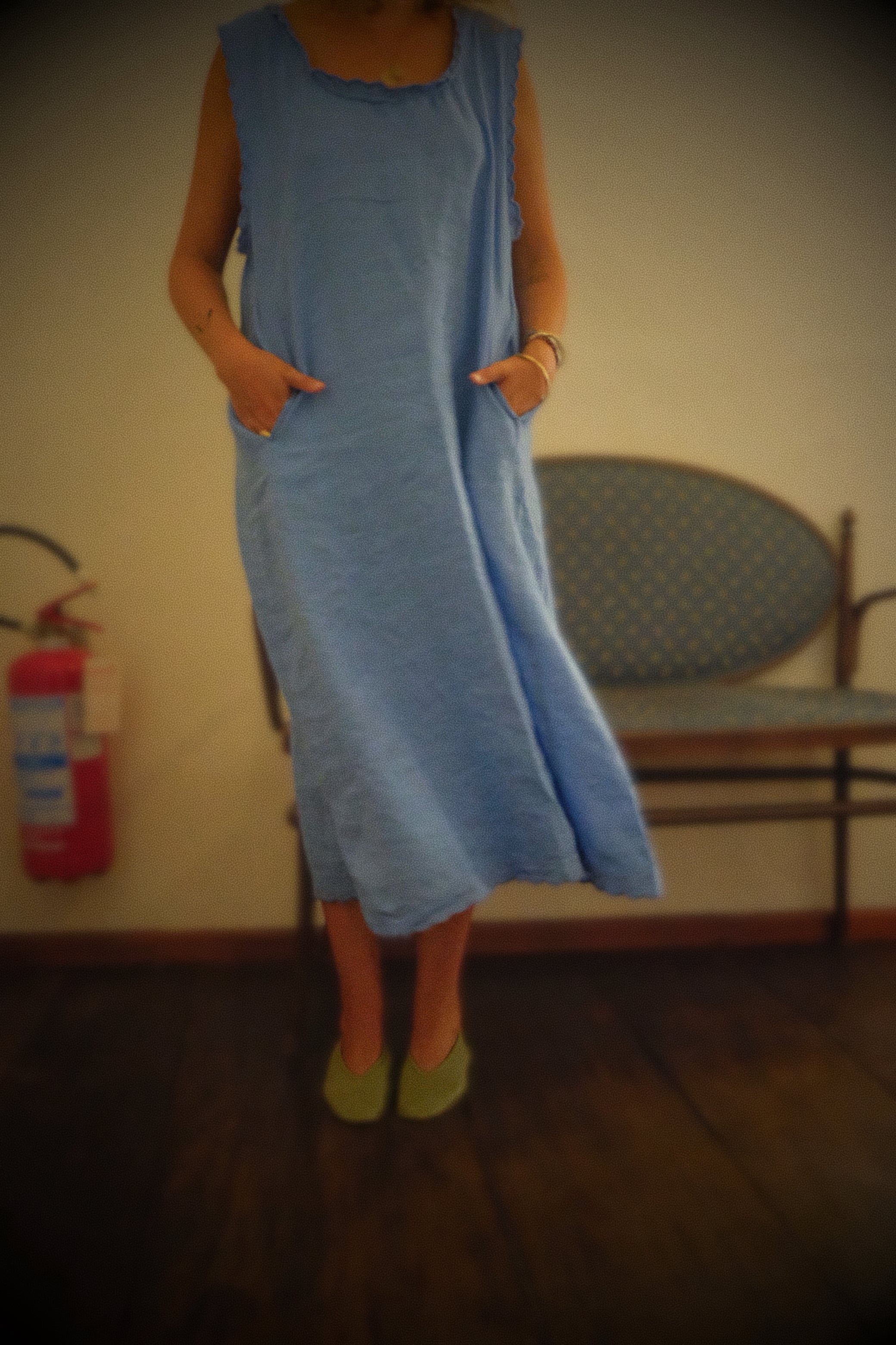 French Heritage Slip. Cornflower