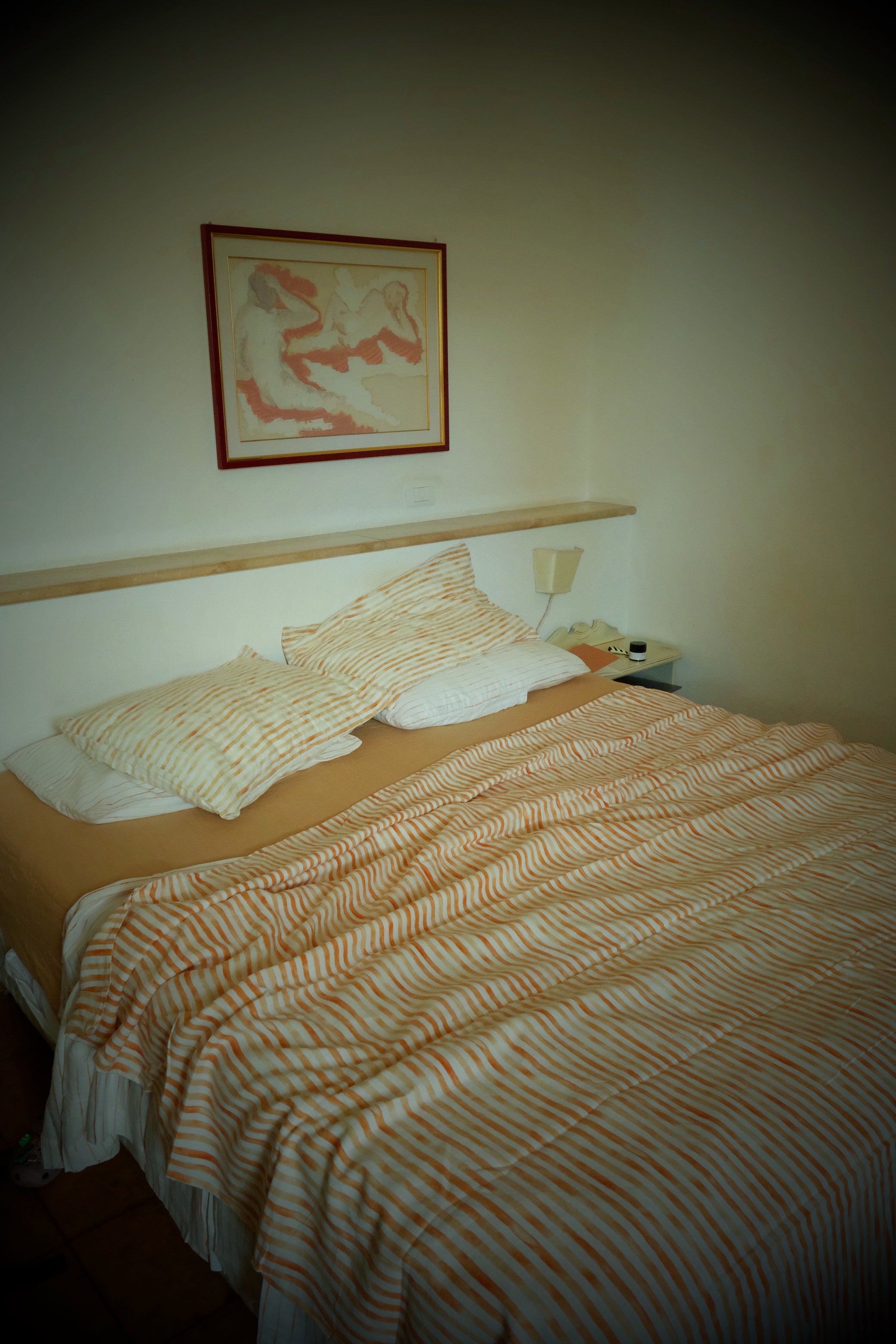 Preview. complete bed set. watercolour stripe.