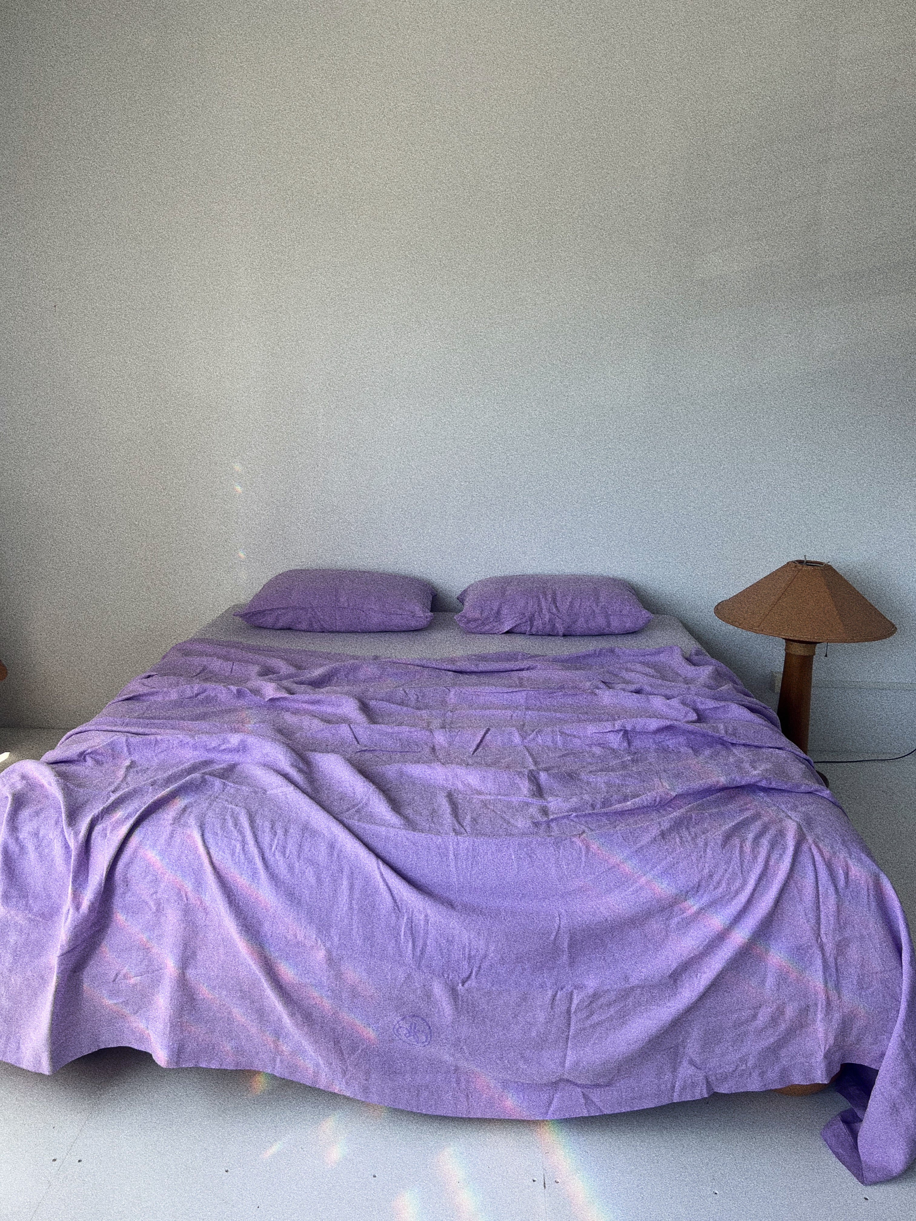 bed cover sheet . jacaranda linen