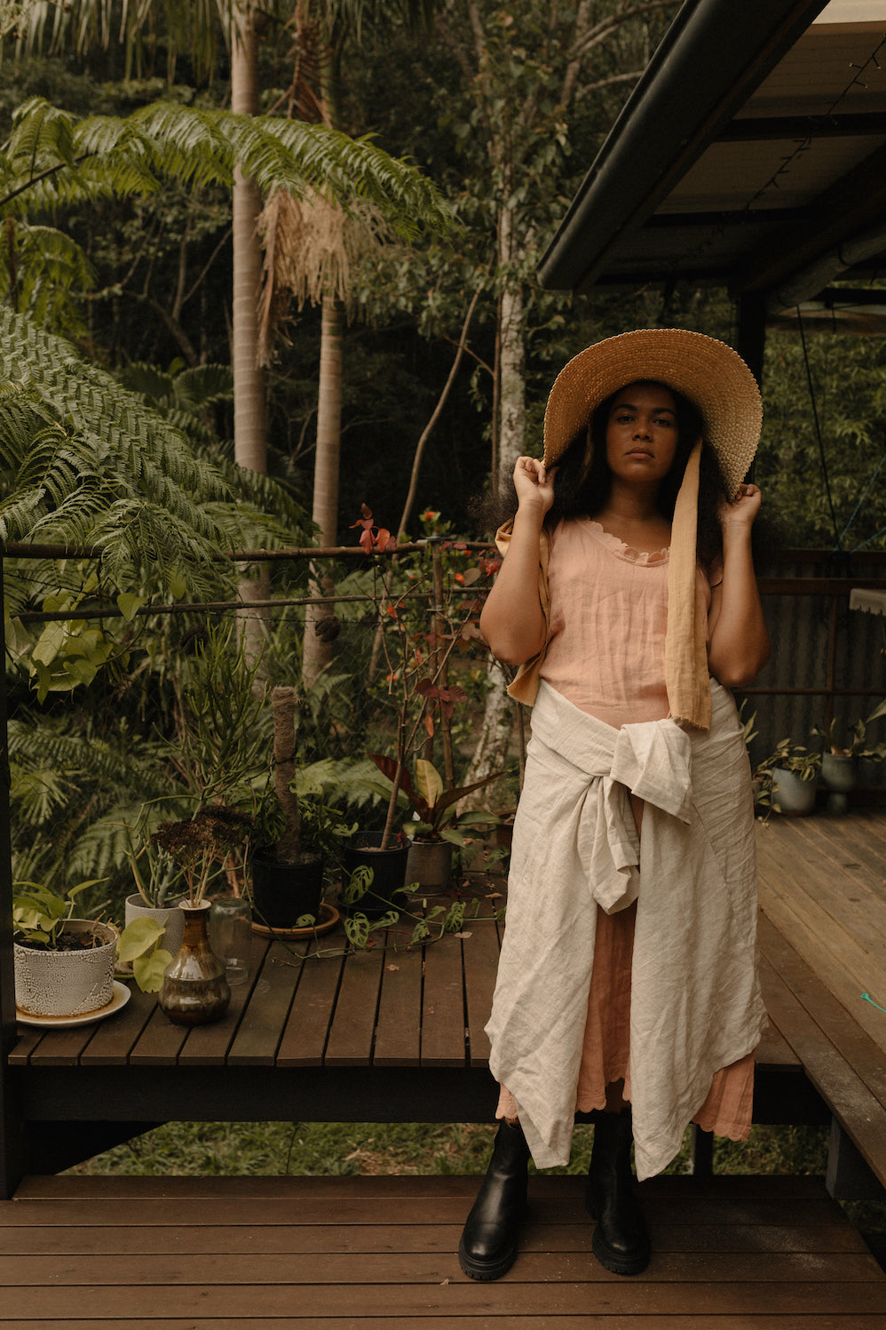 Paint Jacket . Natural Linen