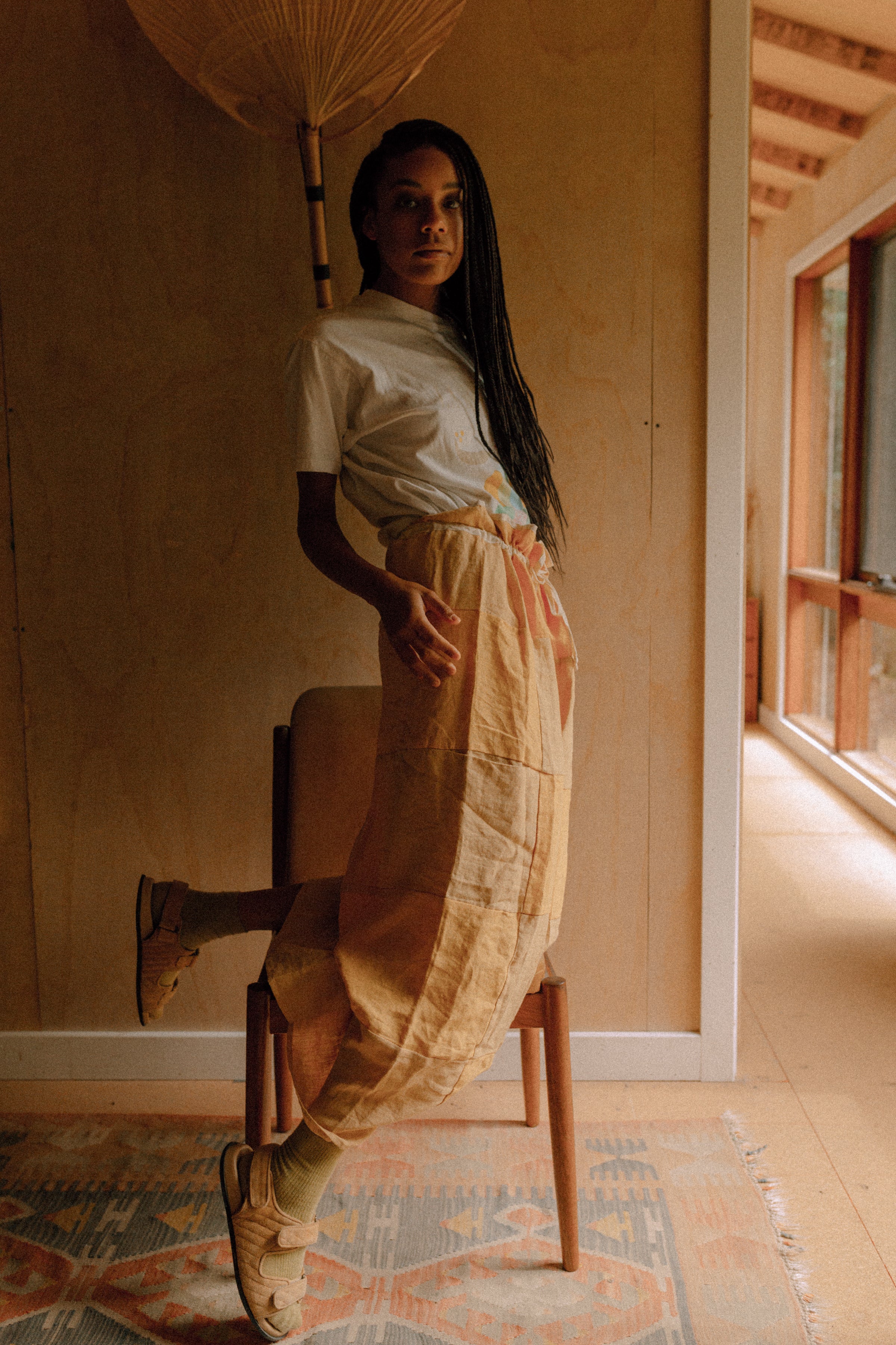 Réunion Wrapper Skirt Dress. Honey + Mustard.