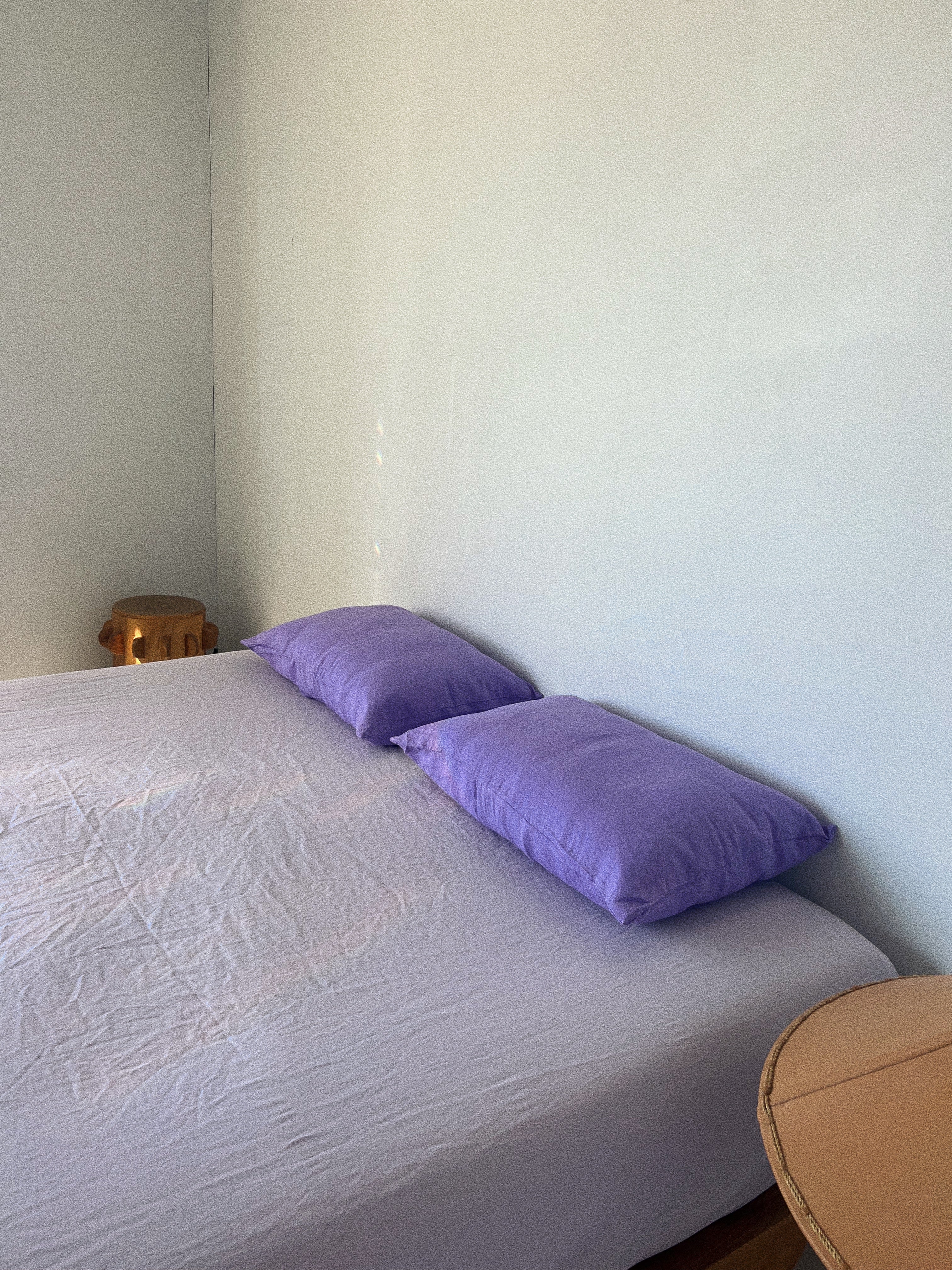 pillowslip set .lavender linen