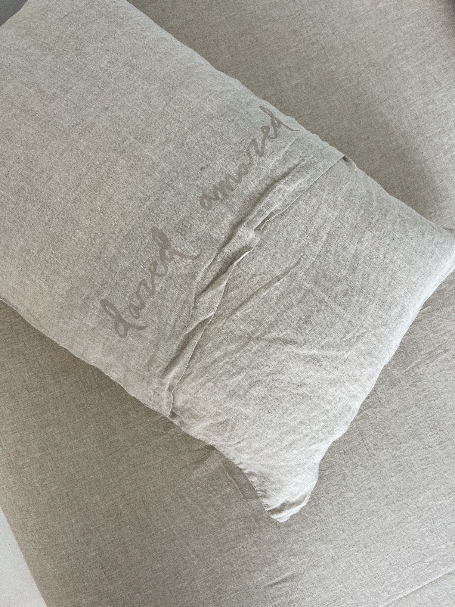 pillowslip set . natural linen