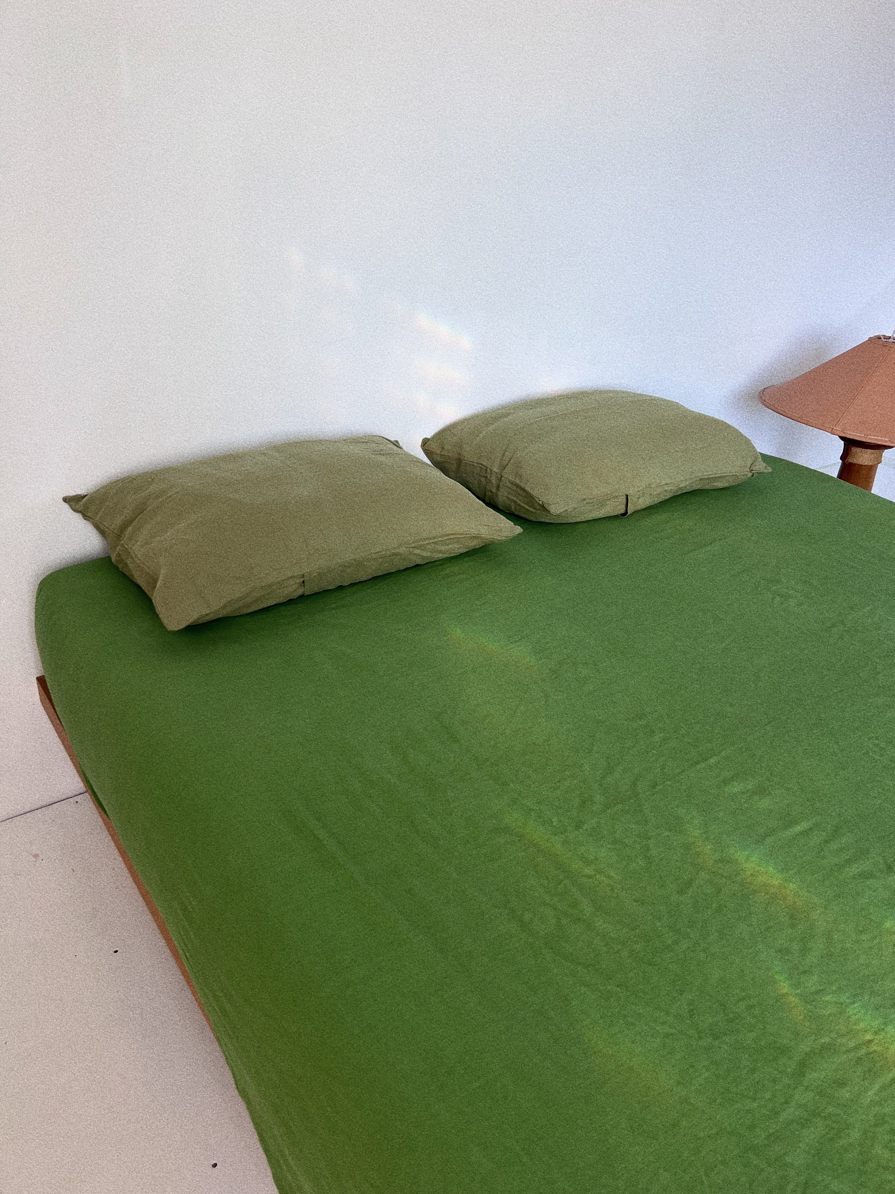 pillowslip set .moss linen