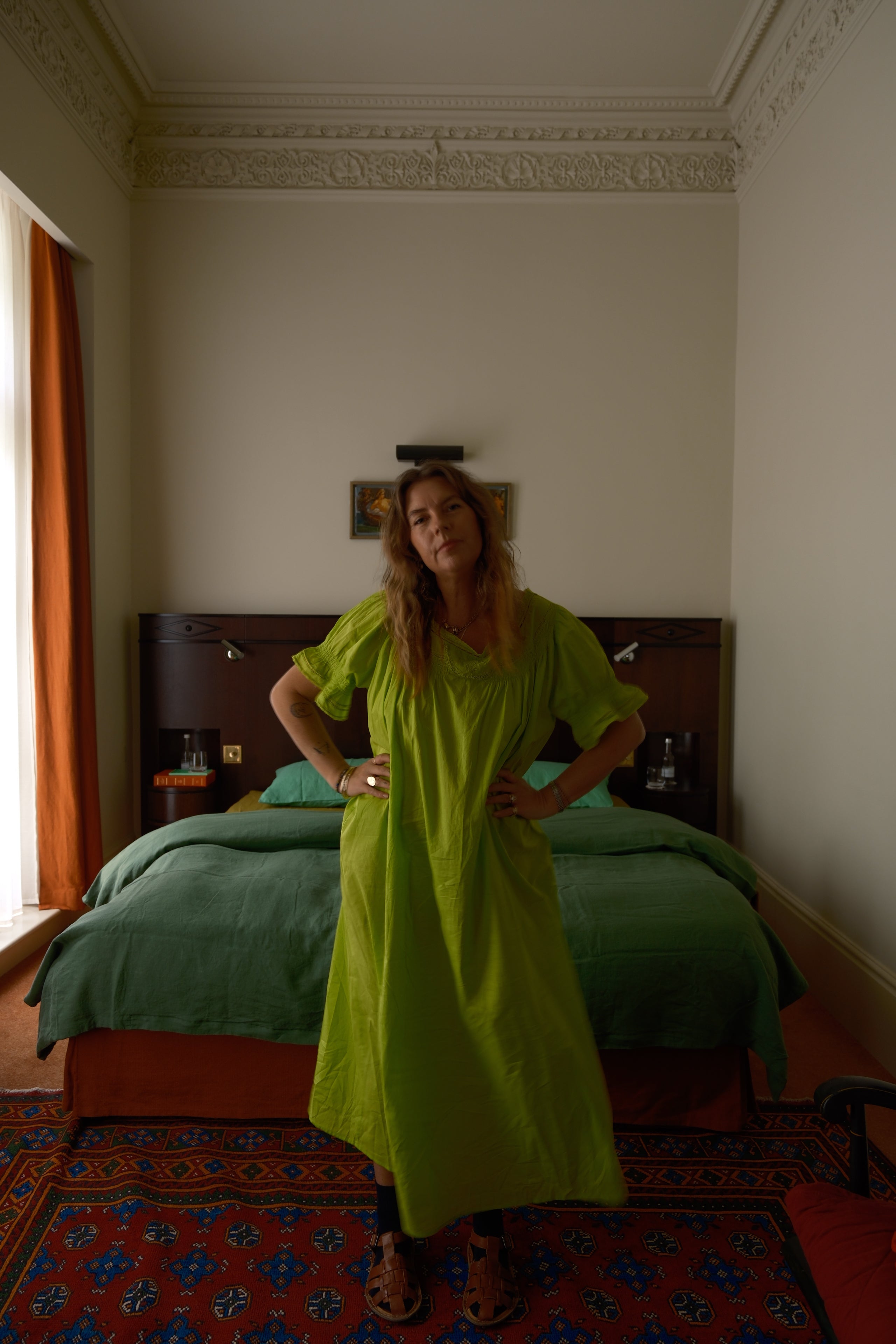Celine Dress Acid Green