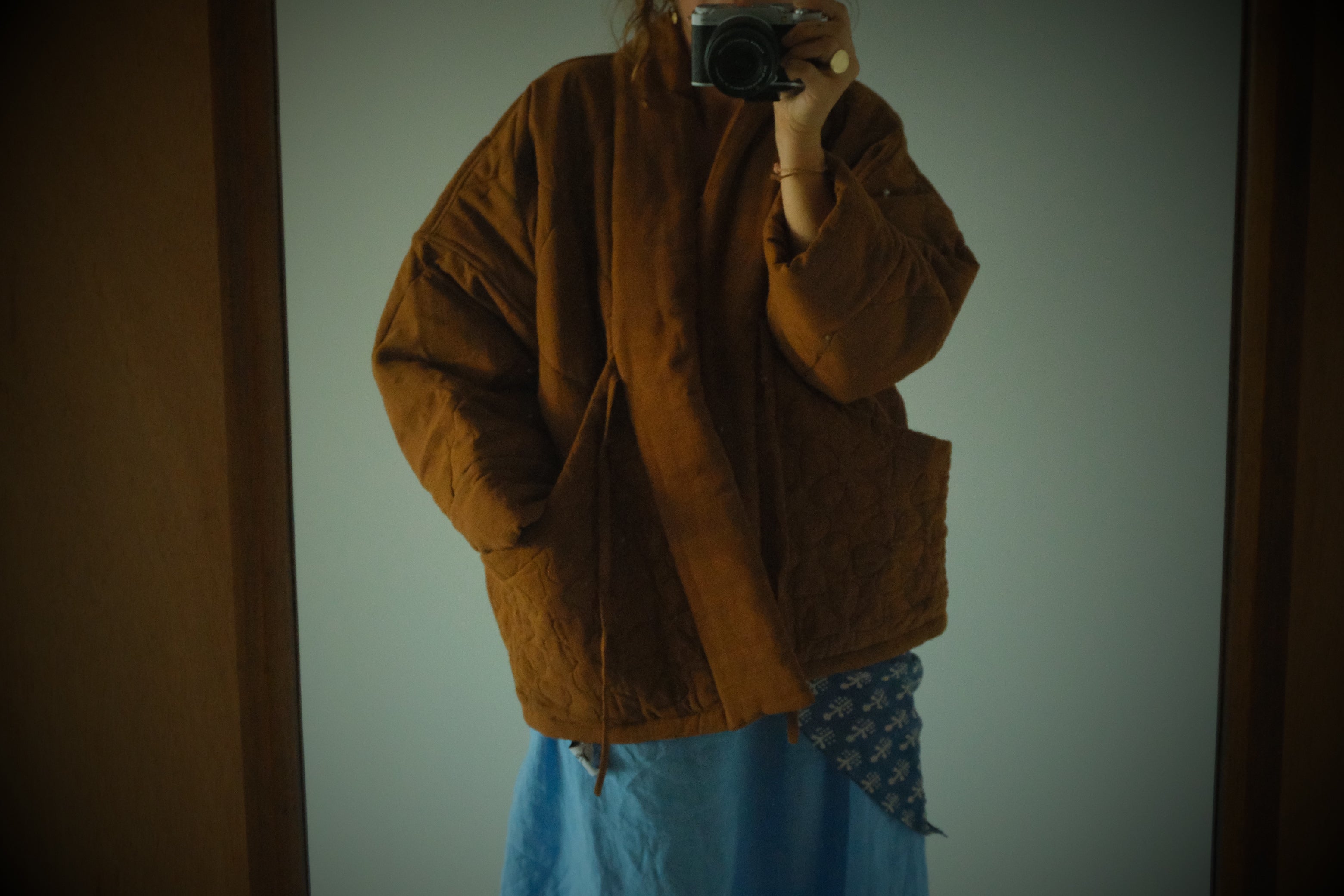 Duvet Quilted Jacket . Espresso