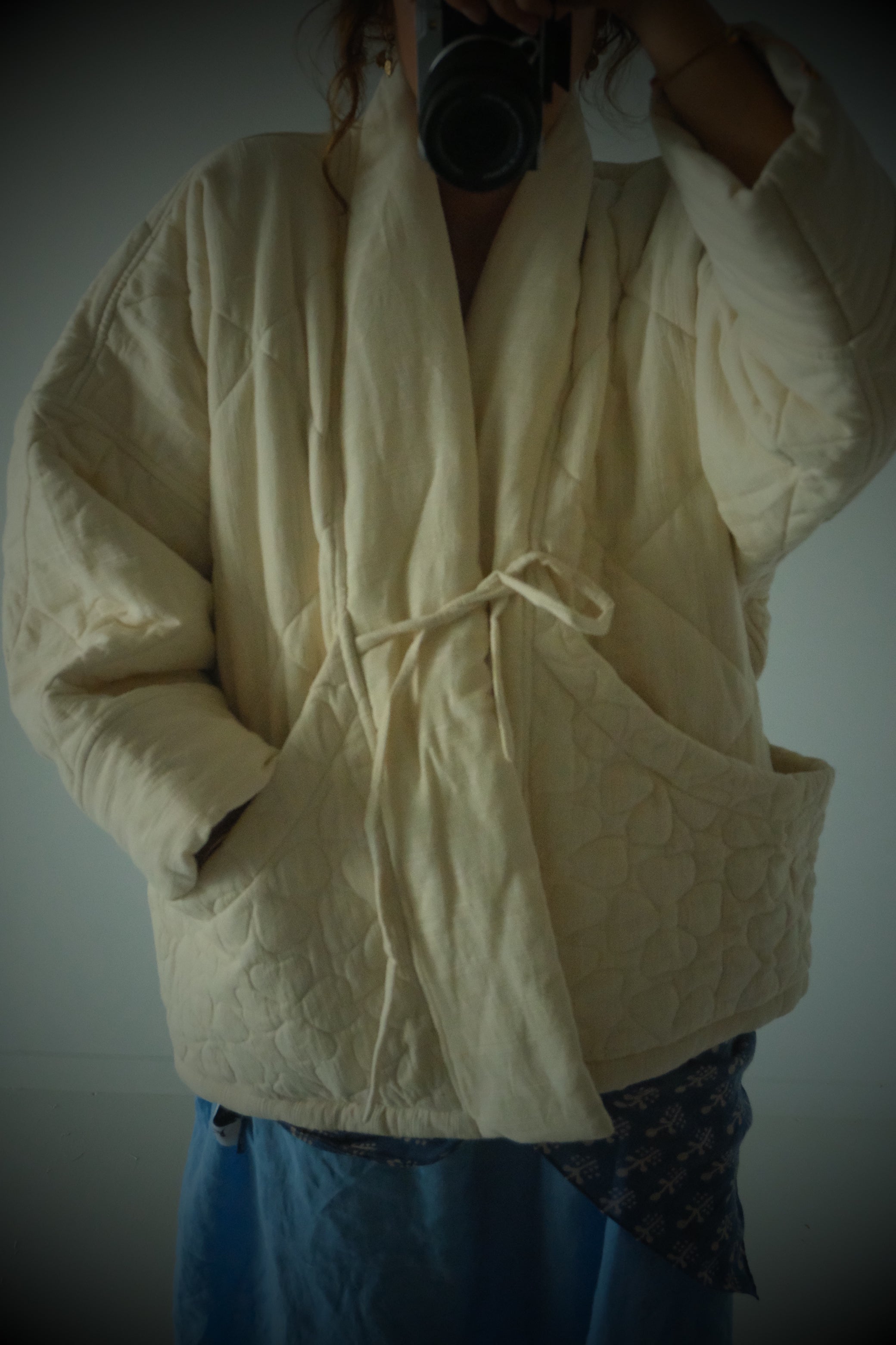Duvet Quilted Jacket . Cotton