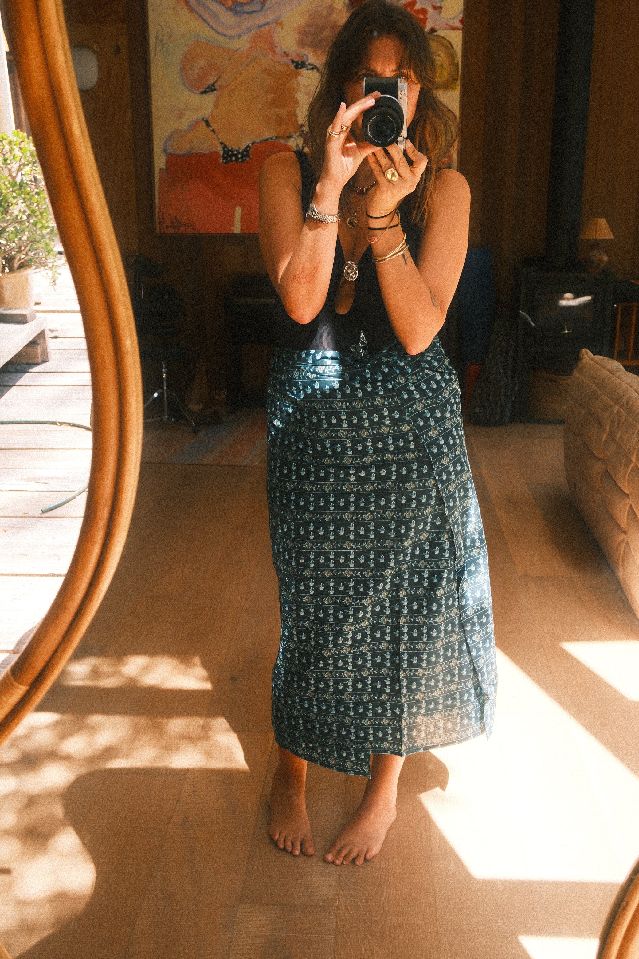 Sarong. Floral Vine Batik