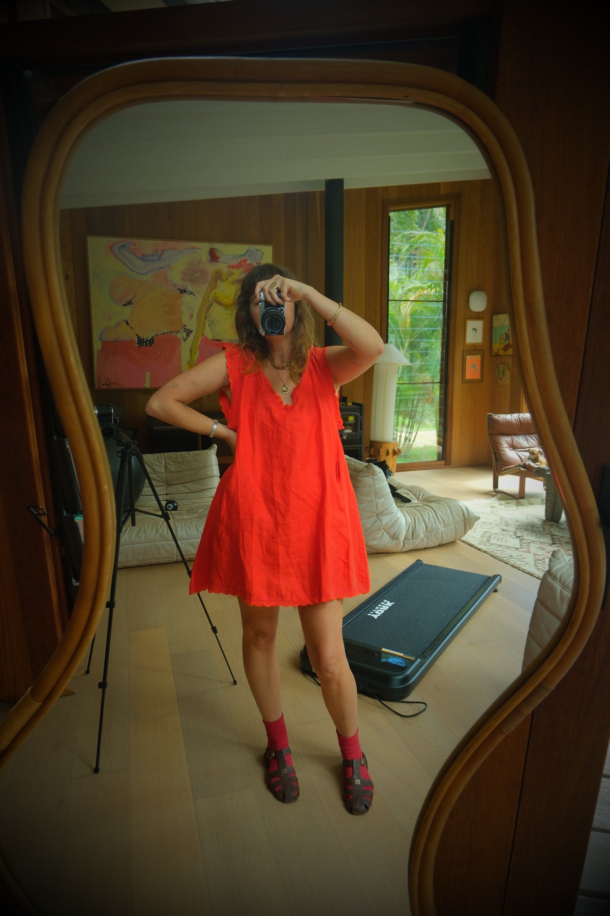 French Heritage Short Slip. Red