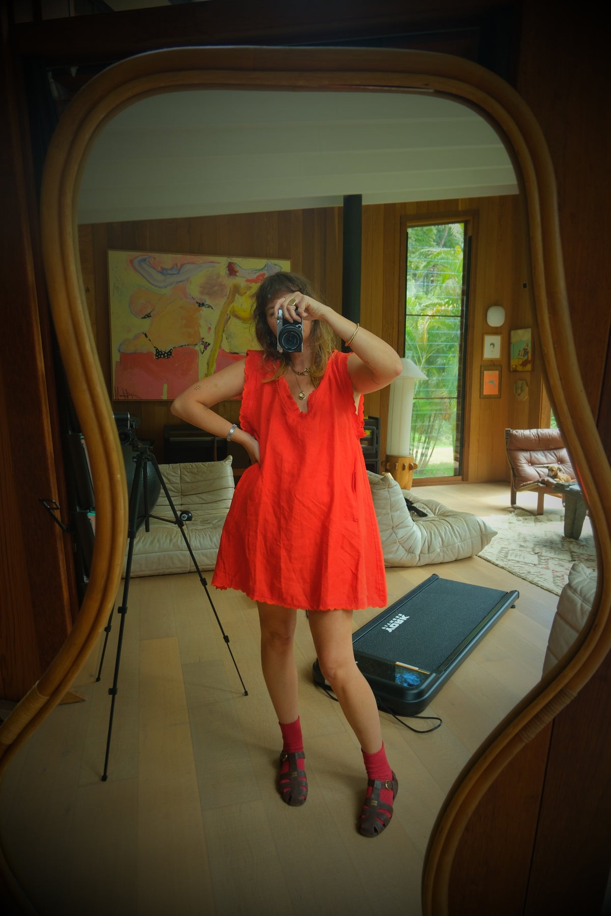French Heritage Short Slip. Red