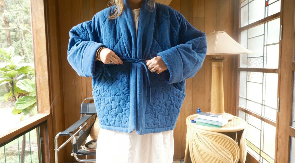 Duvet Quilted Jacket . Ink