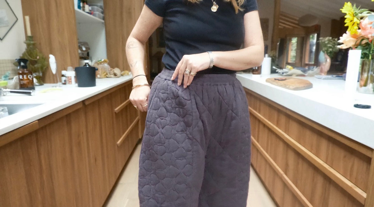 Duvet Quilted Pant . Smoked Brown