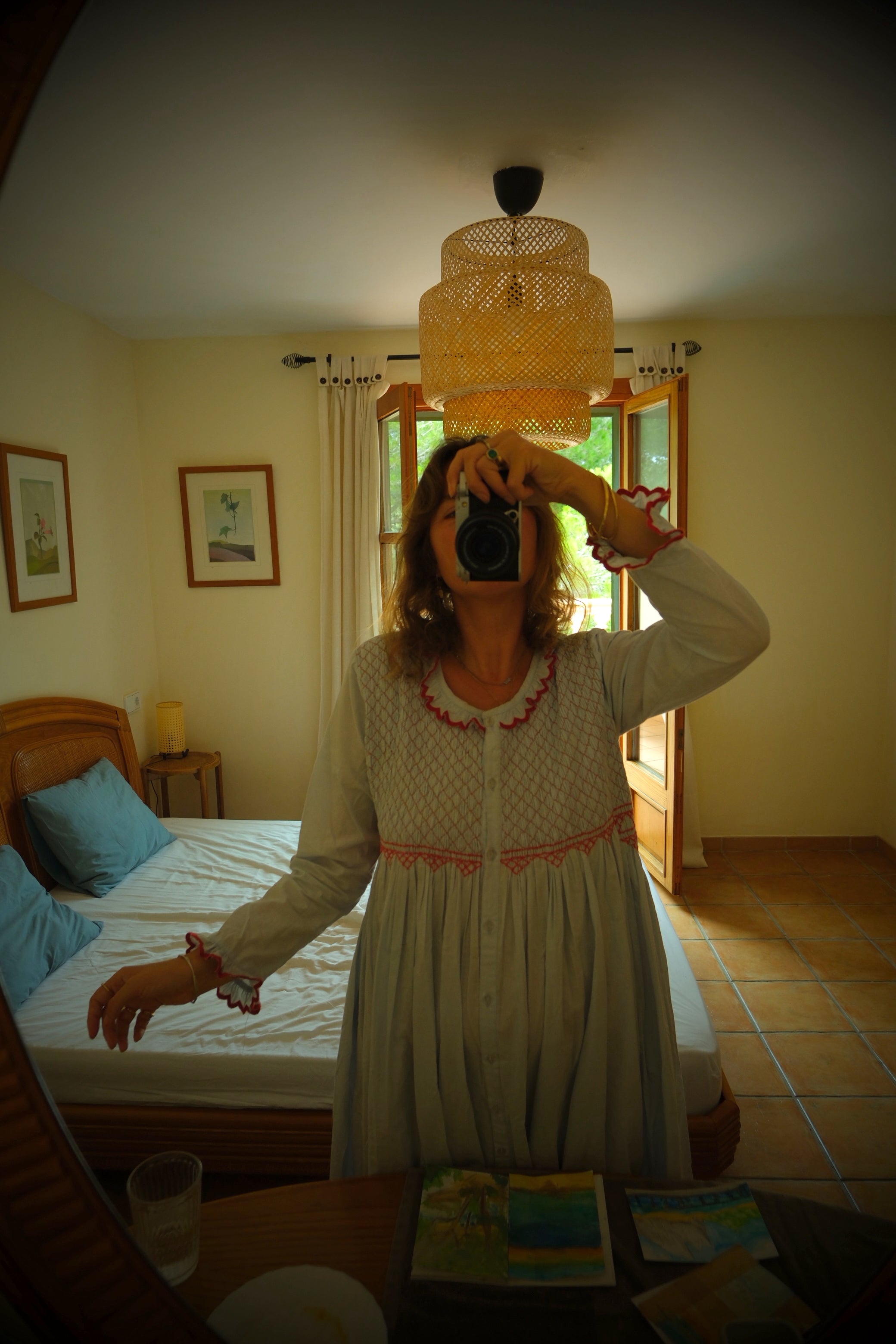 Juliette Dress Blue / Red