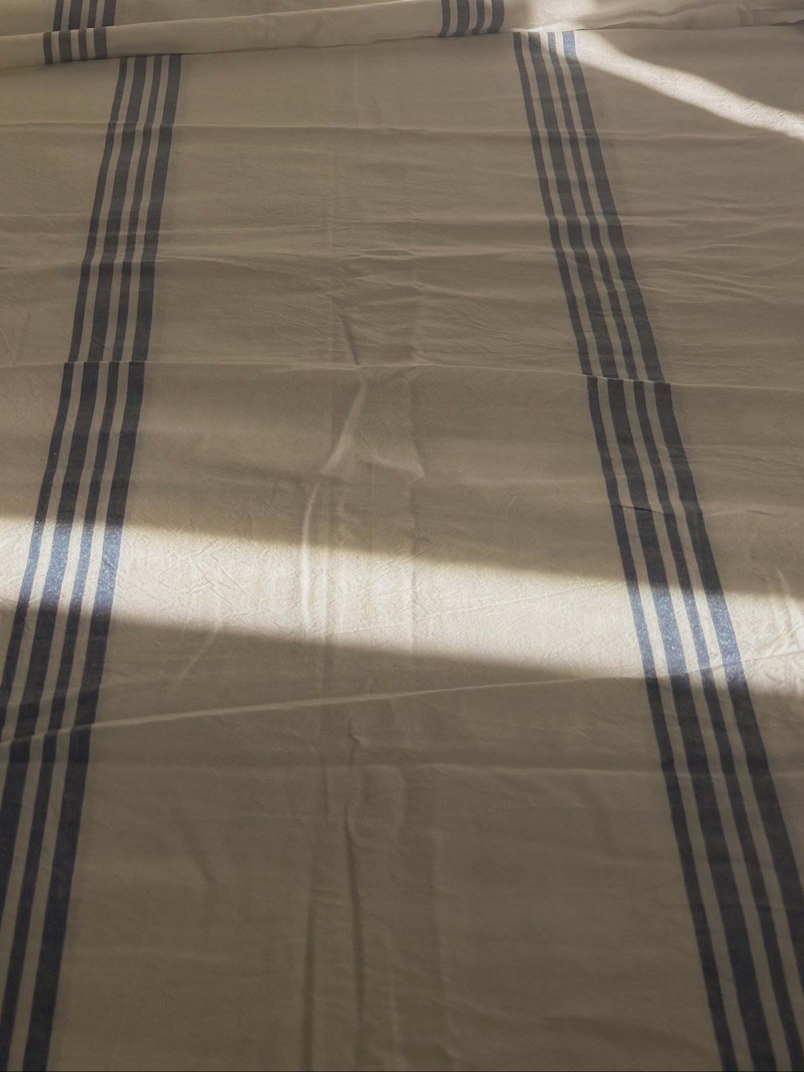 fitted cot sheet . ecru sea