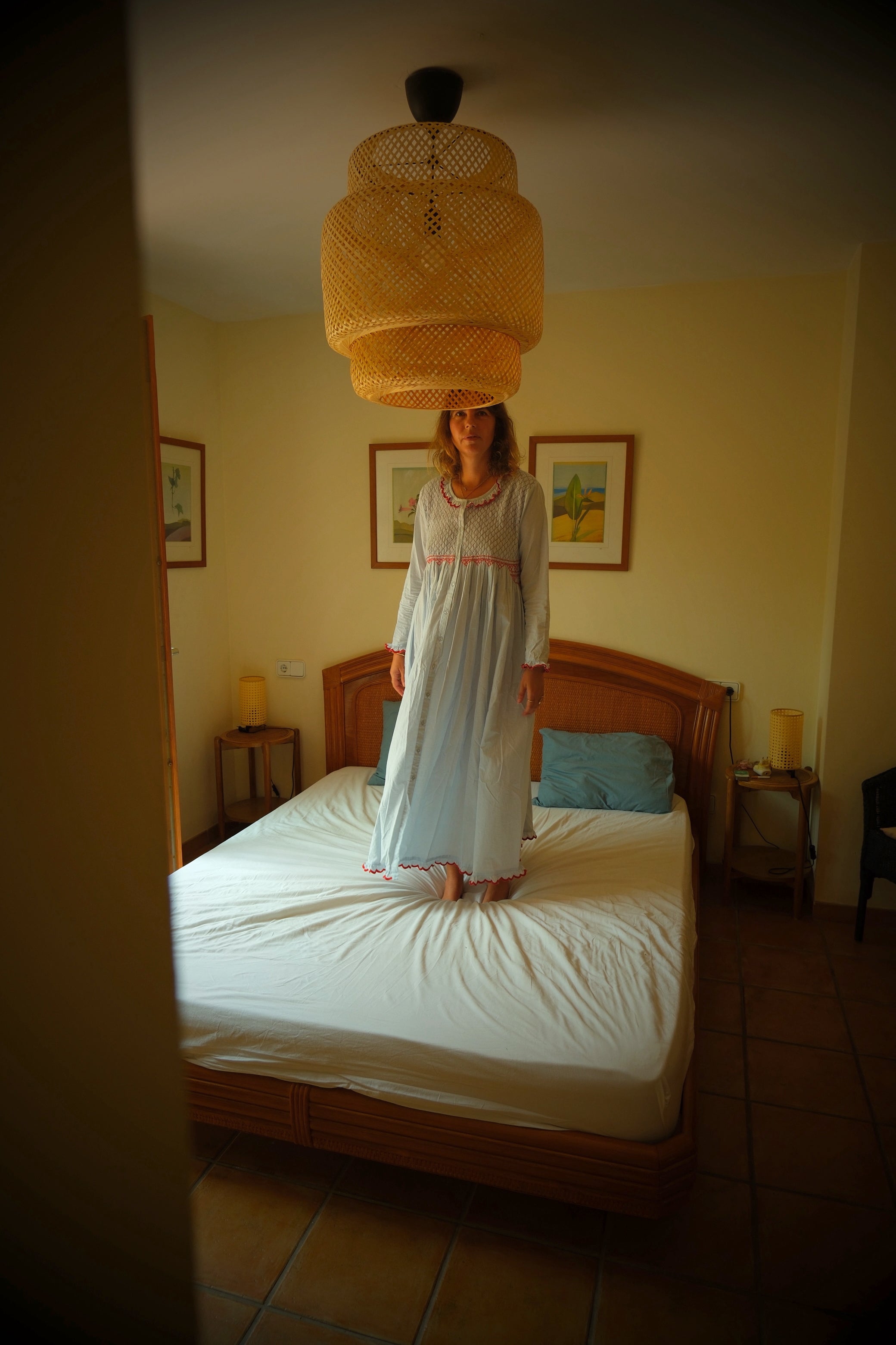 Juliette Dress Blue / Red