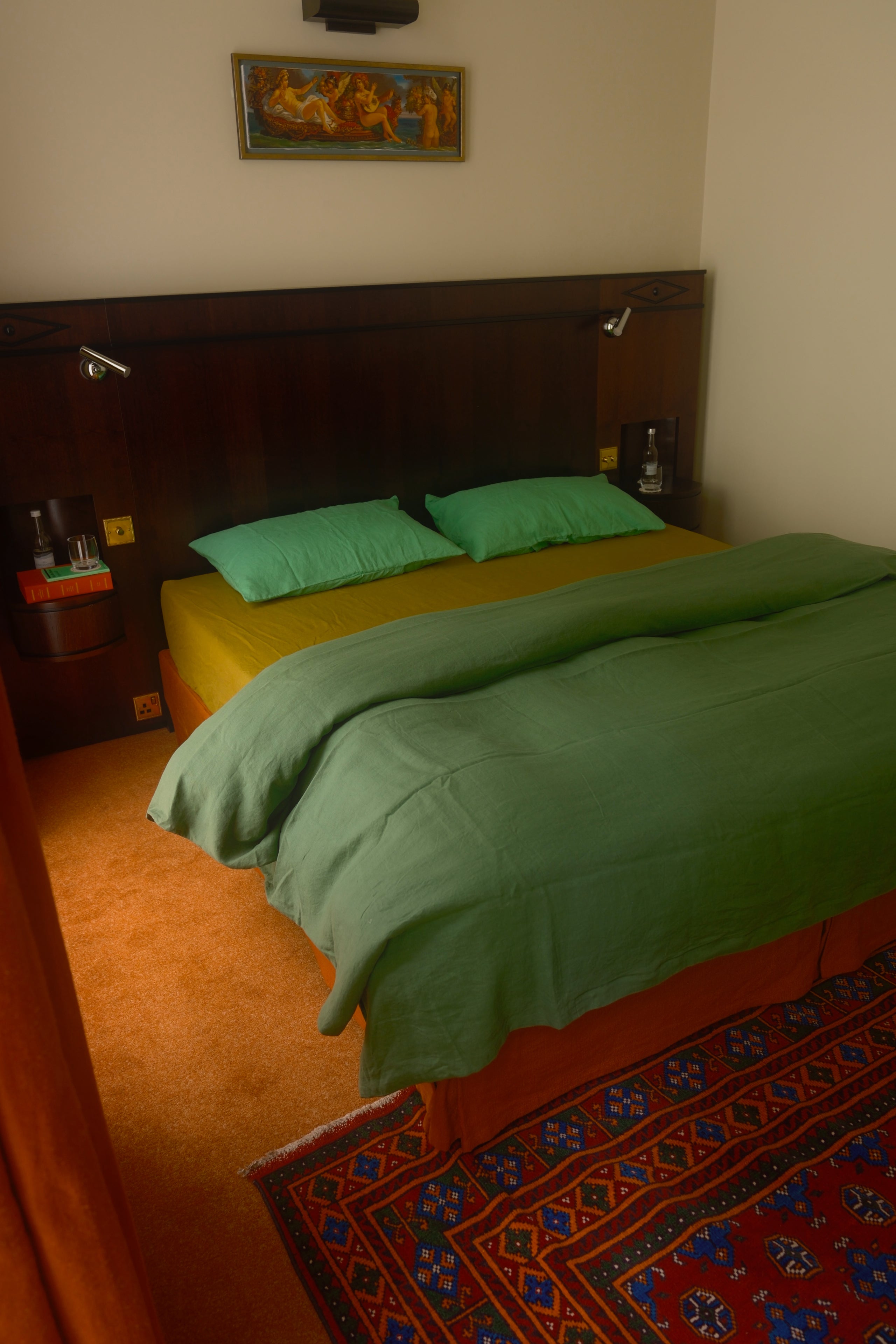 duvet cover . forest linen