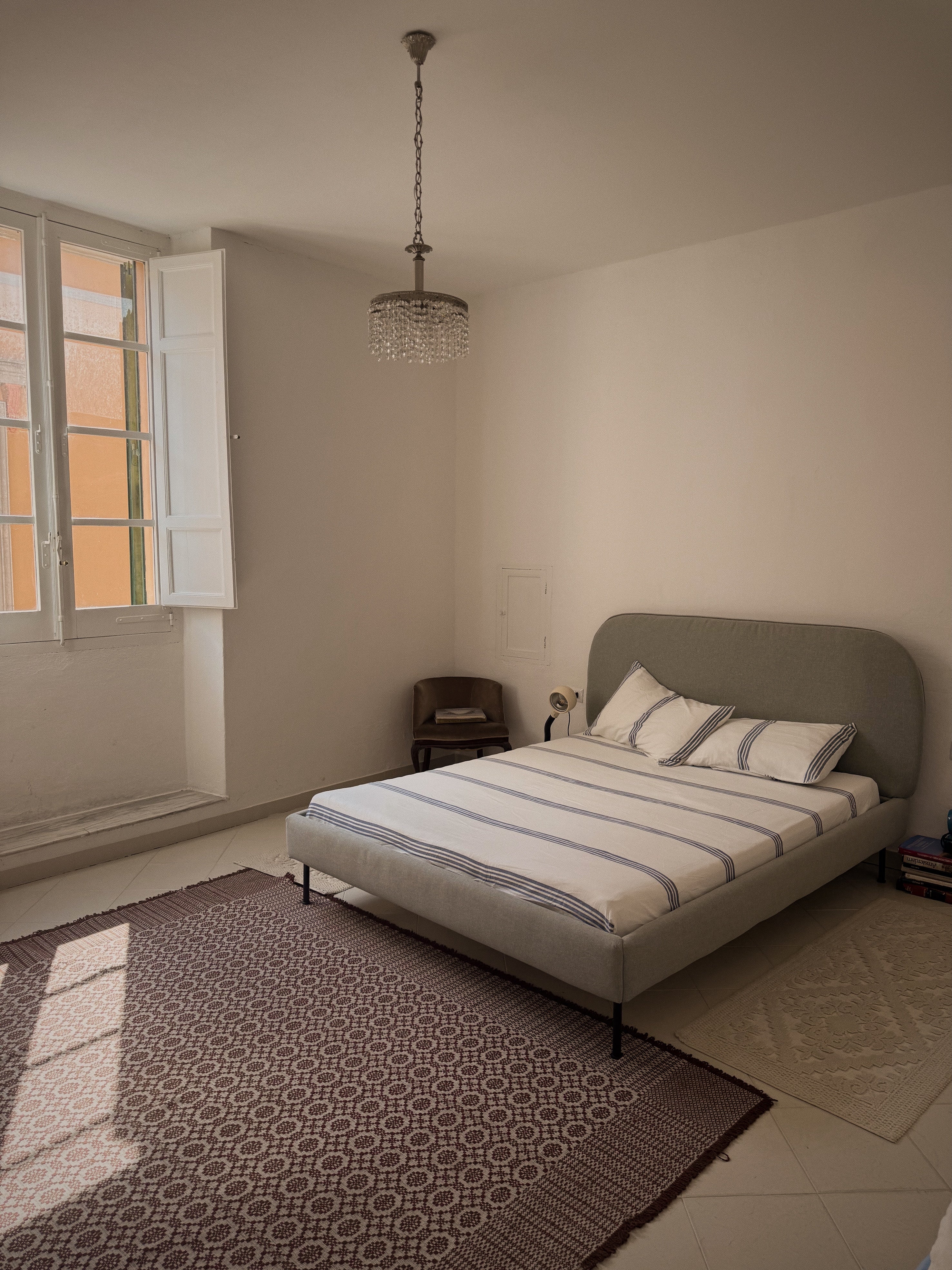 fitted sheet . ecru sea cotton