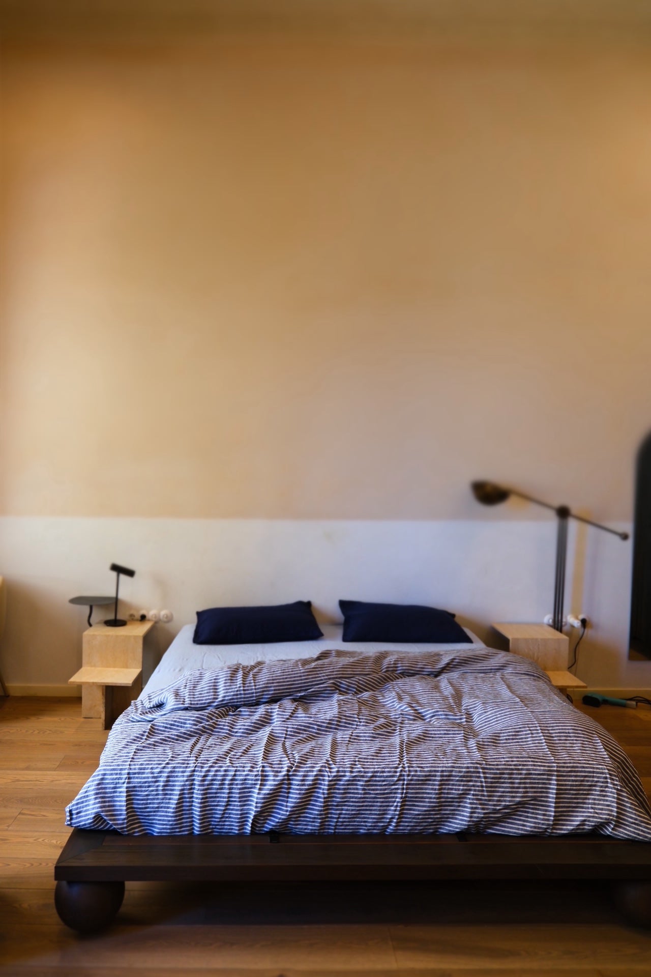 duvet cover . woven stripe linen